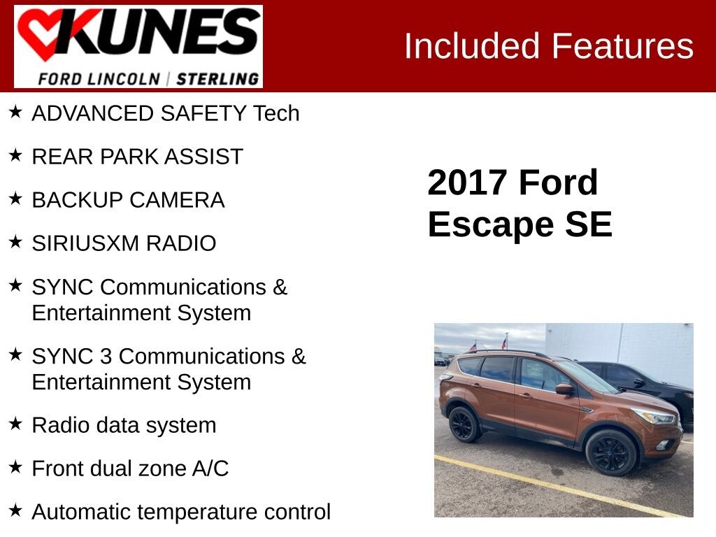 Certified 2017 Ford Escape SE SUV