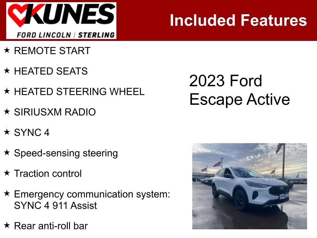 Certified 2023 Ford Escape Active SUV
