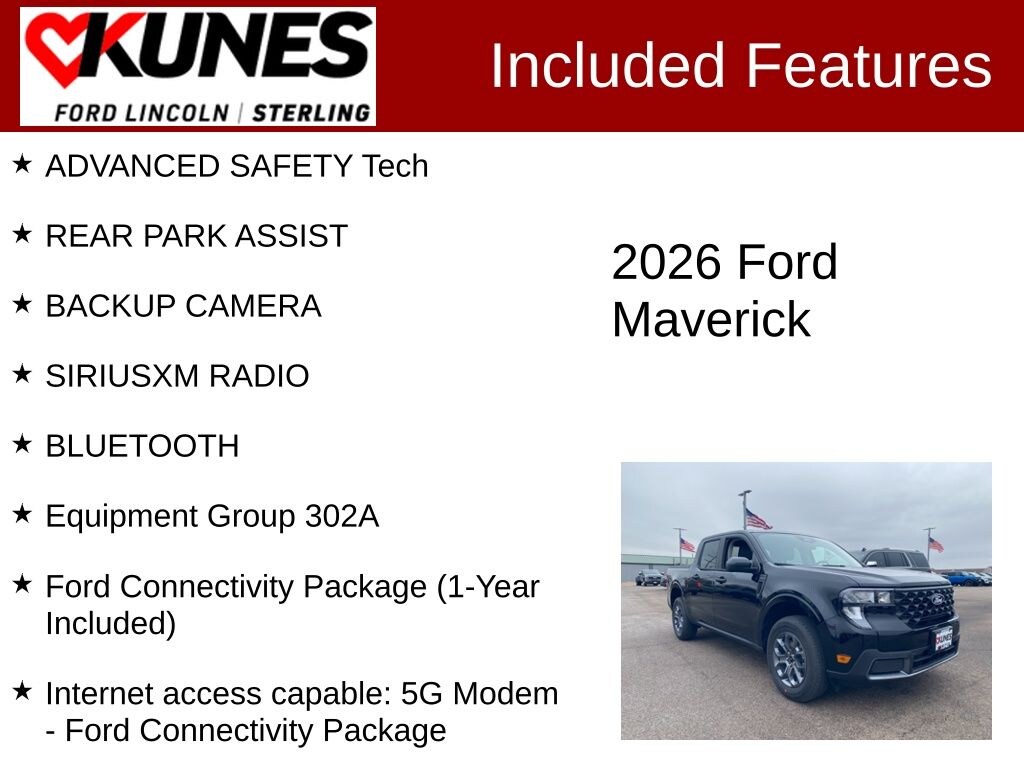 New 2026 Ford Maverick XLT Truck SuperCrew