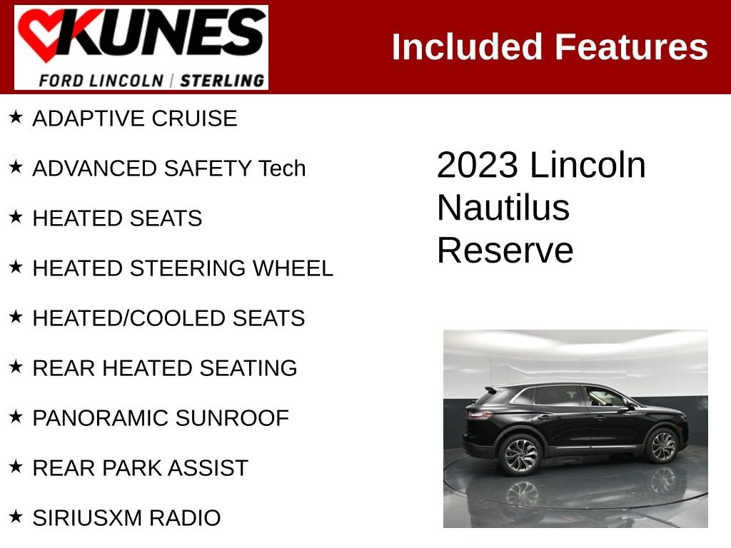 Certified 2023 Lincoln Nautilus Reserve SUV