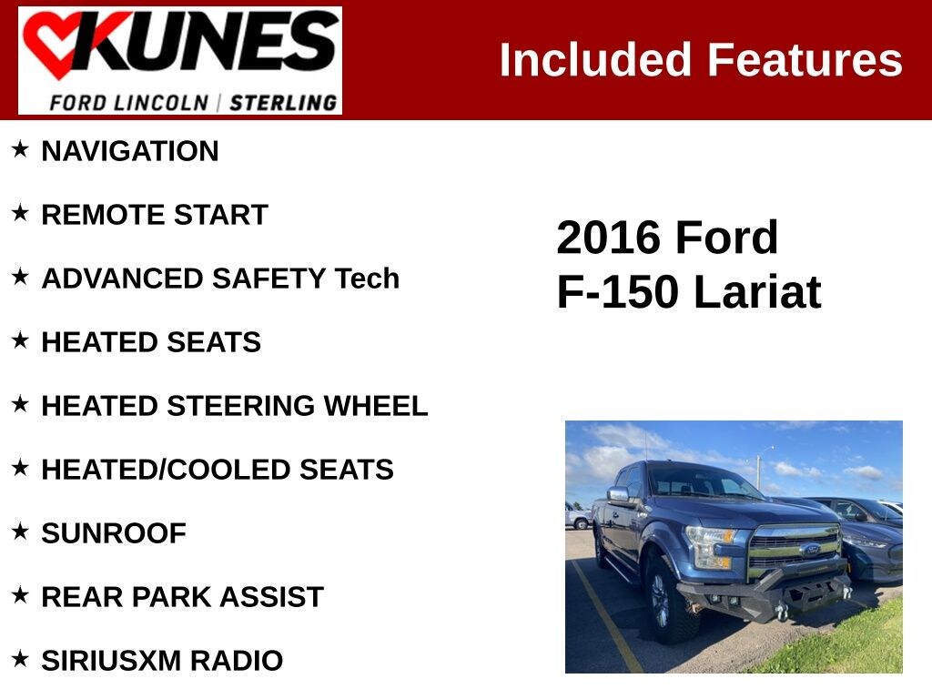 Used 2016 Ford F-150 Lariat Truck