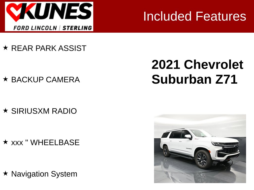 Certified 2021 Chevrolet Suburban Z71 2Z7 SUV