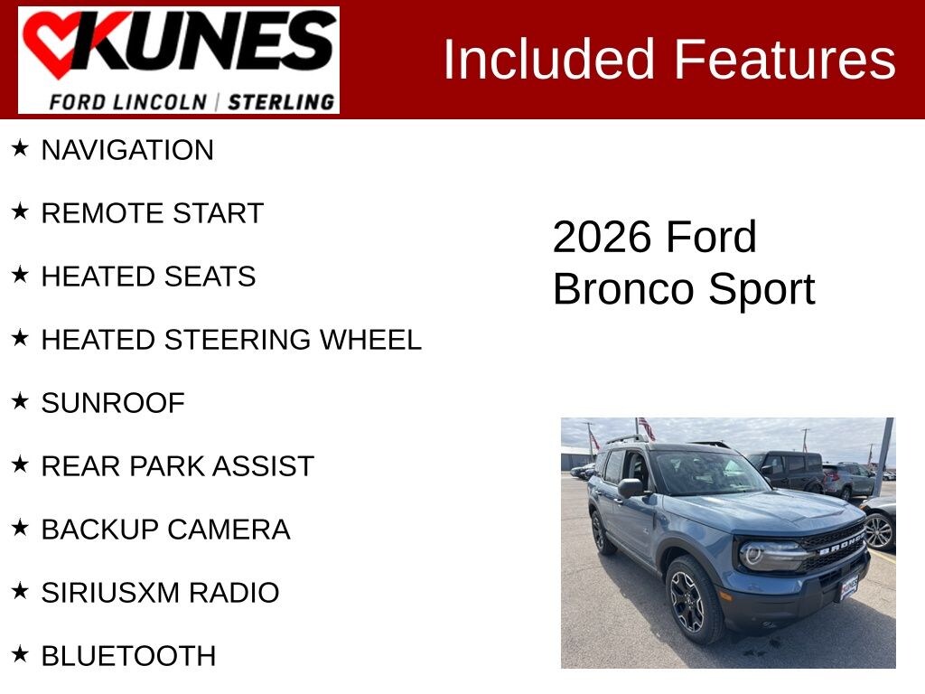 New 2026 Ford Bronco Sport Outer Banks SUV
