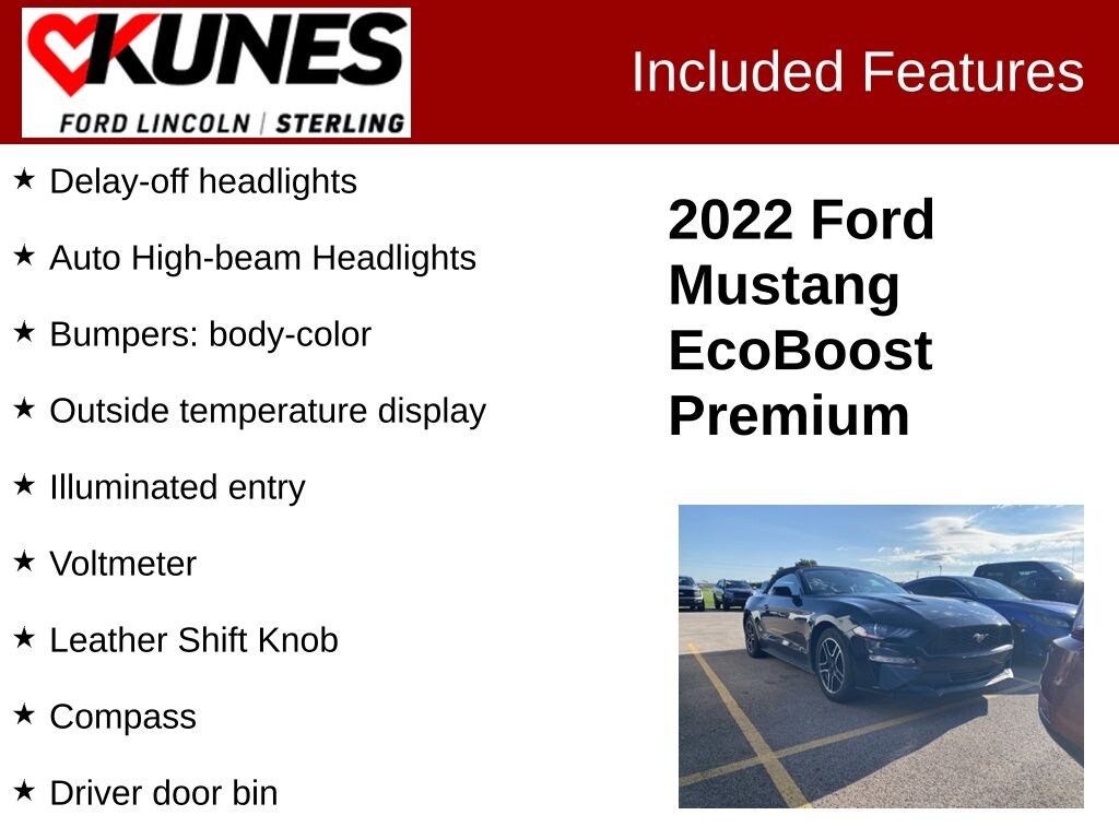 Used 2022 Ford Mustang Ecoboost Premium Convertible