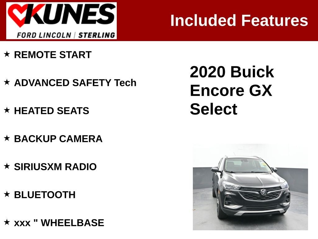 Used 2020 Buick Encore GX Select SUV