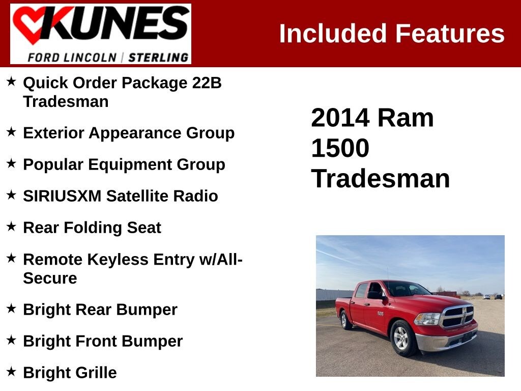 Used 2014 Ram 1500 Tradesman Truck
