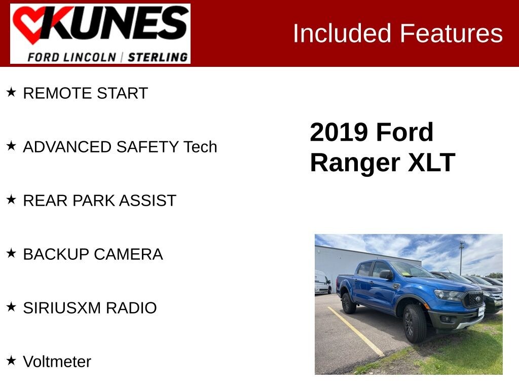 Used 2019 Ford Ranger XLT Truck