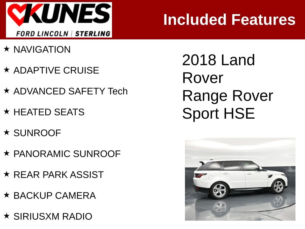 Used 2018 Land Rover Range Rover Sport HSE Td6 SUV
