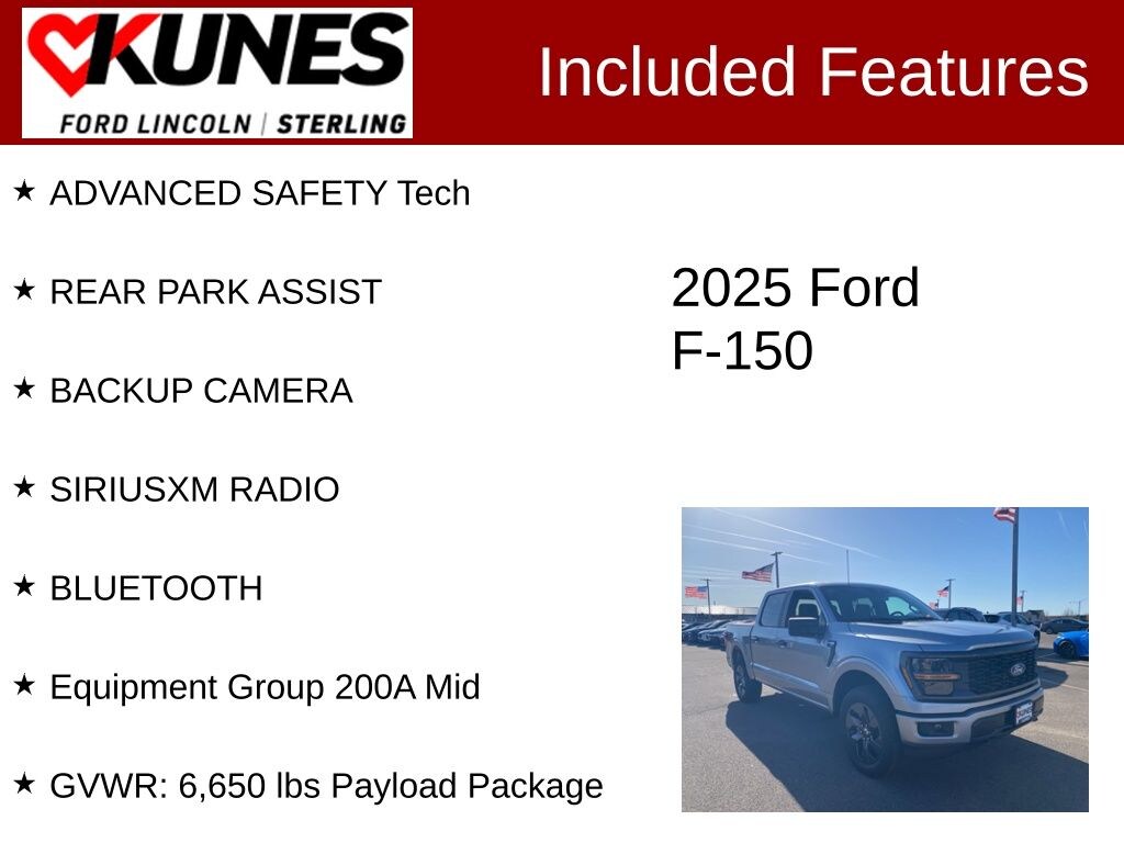 New 2025 Ford F-150 STX Truck SuperCrew Cab