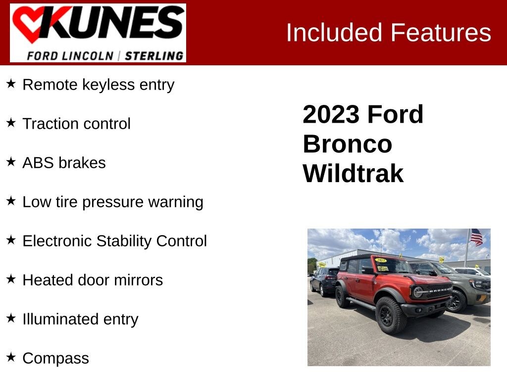 Certified 2023 Ford Bronco Wildtrak SUV
