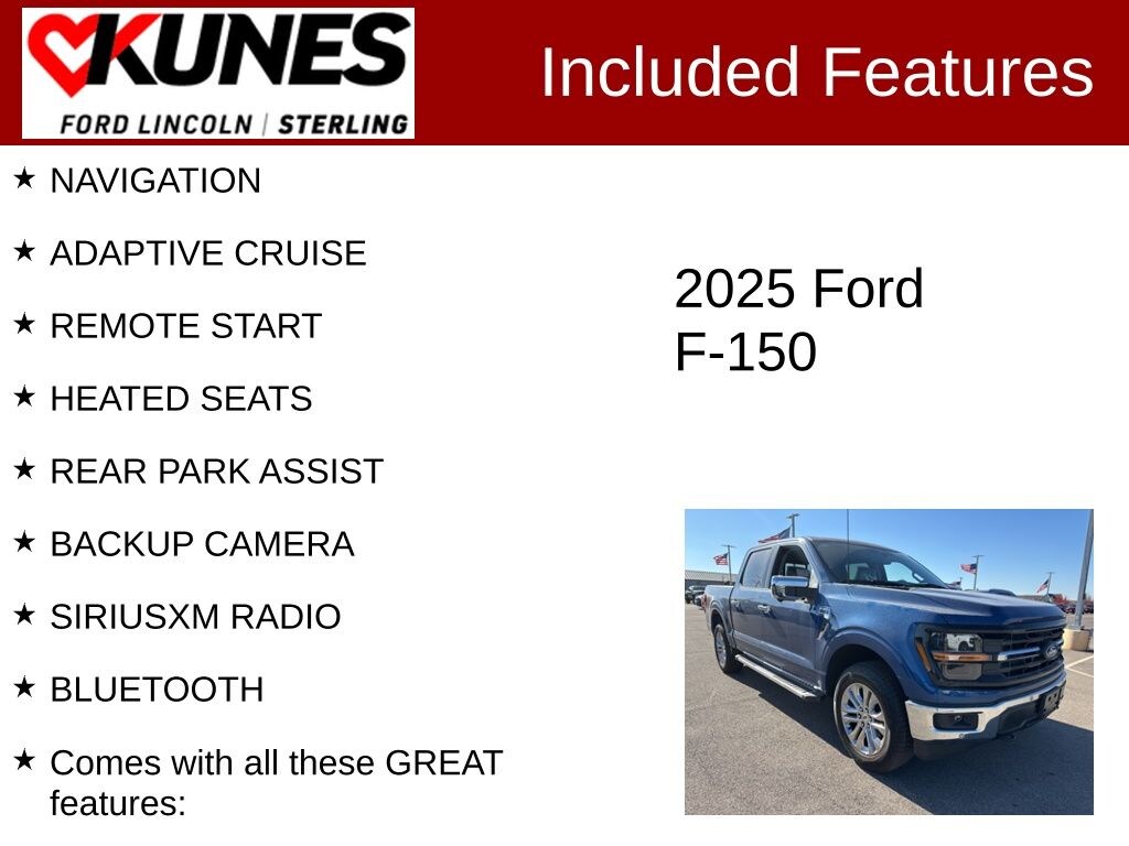 New 2025 Ford F-150 XLT Truck SuperCrew Cab