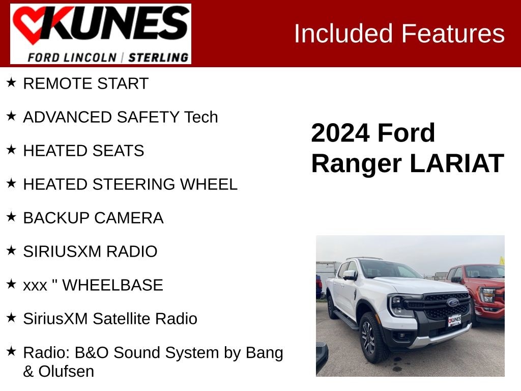 Used 2024 Ford Ranger Lariat Truck