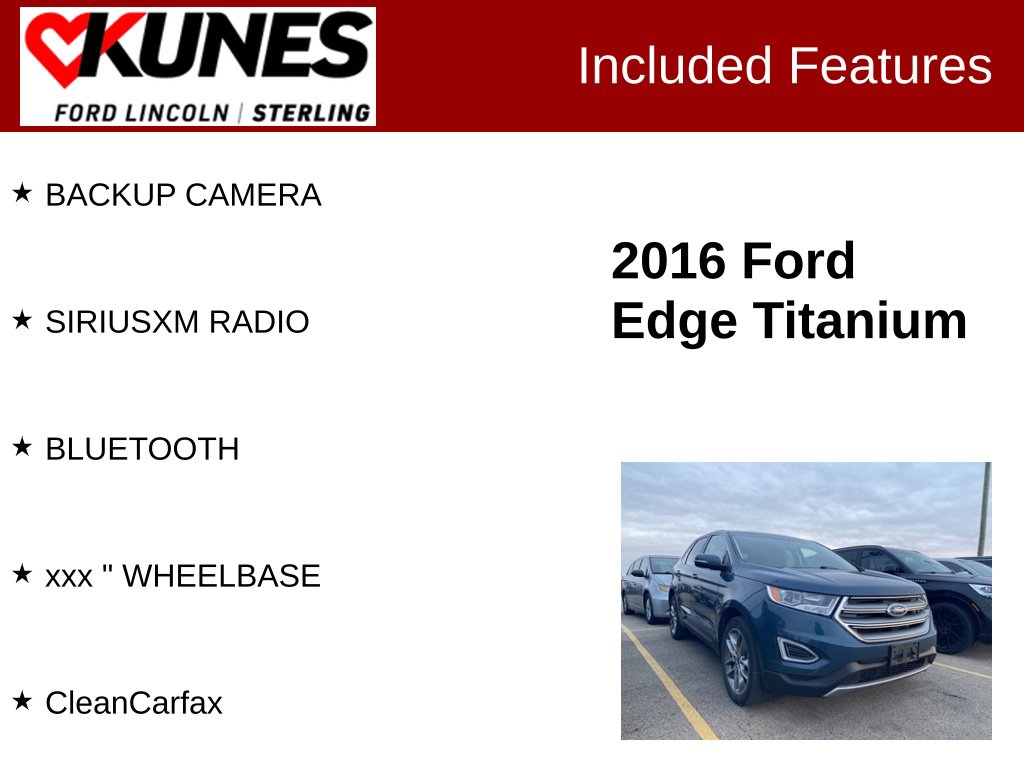 Certified 2016 Ford Edge Titanium 301A SUV