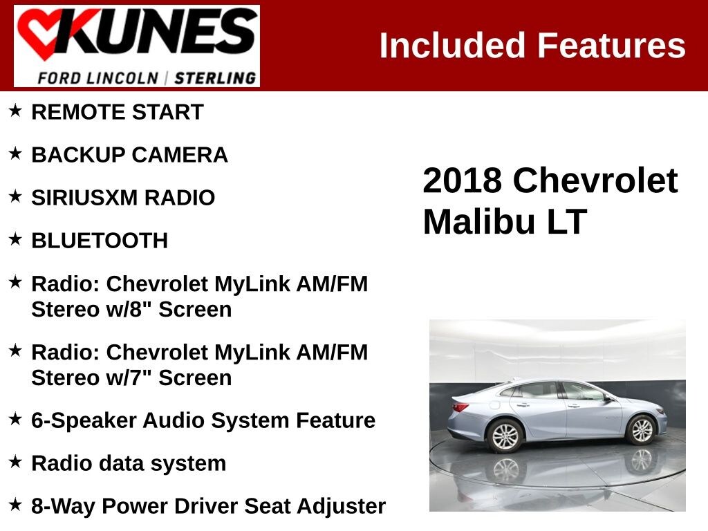 Used 2018 Chevrolet Malibu LT Sedan