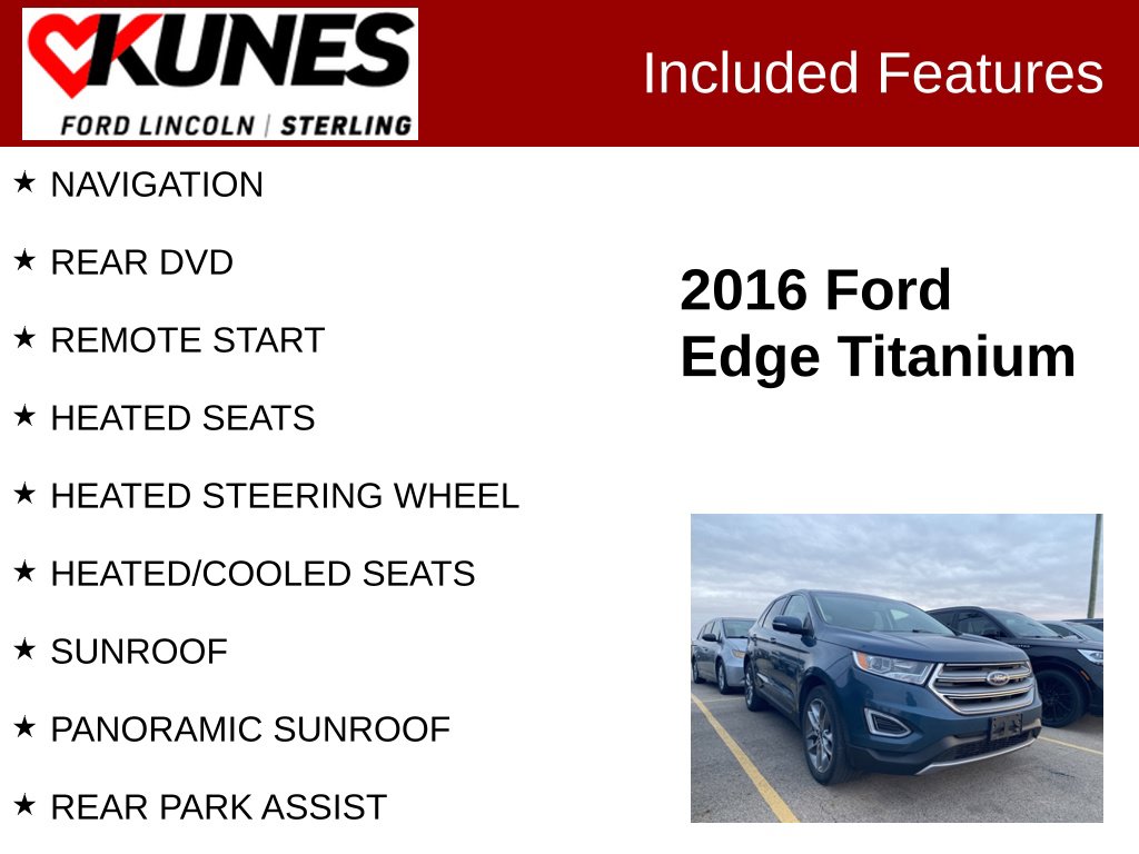 Certified 2016 Ford Edge Titanium 301A SUV