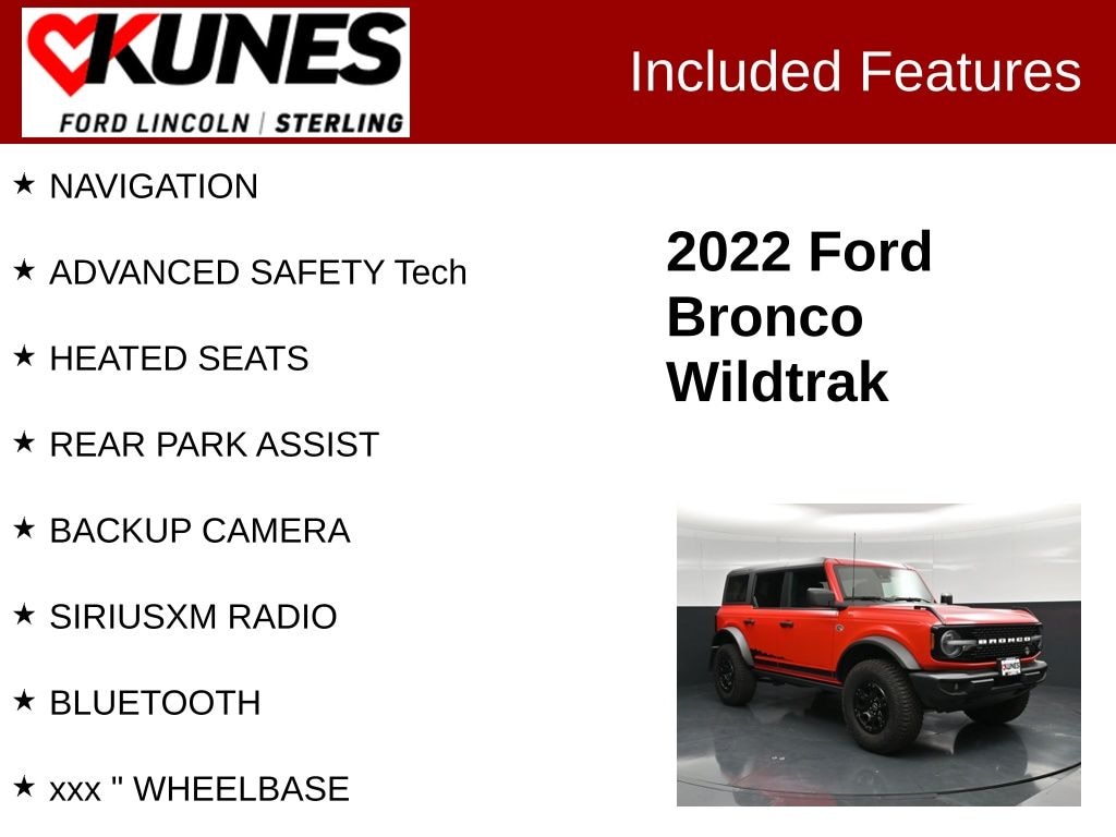 Used 2022 Ford Bronco Wildtrak SUV