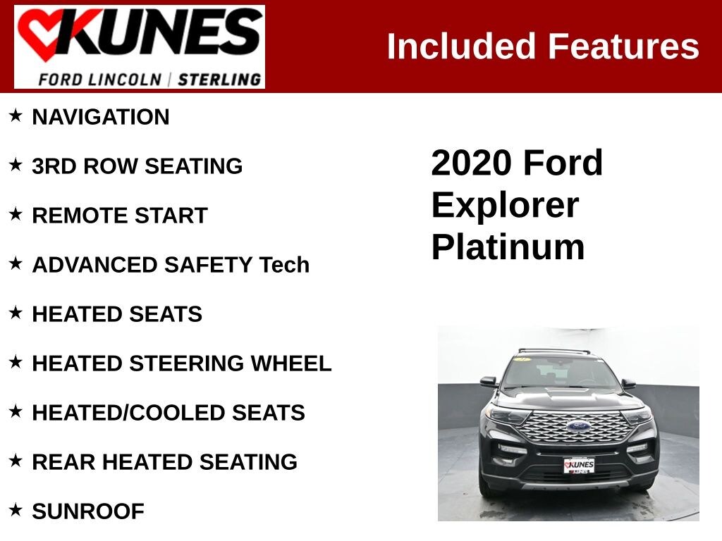 Used 2020 Ford Explorer Platinum SUV