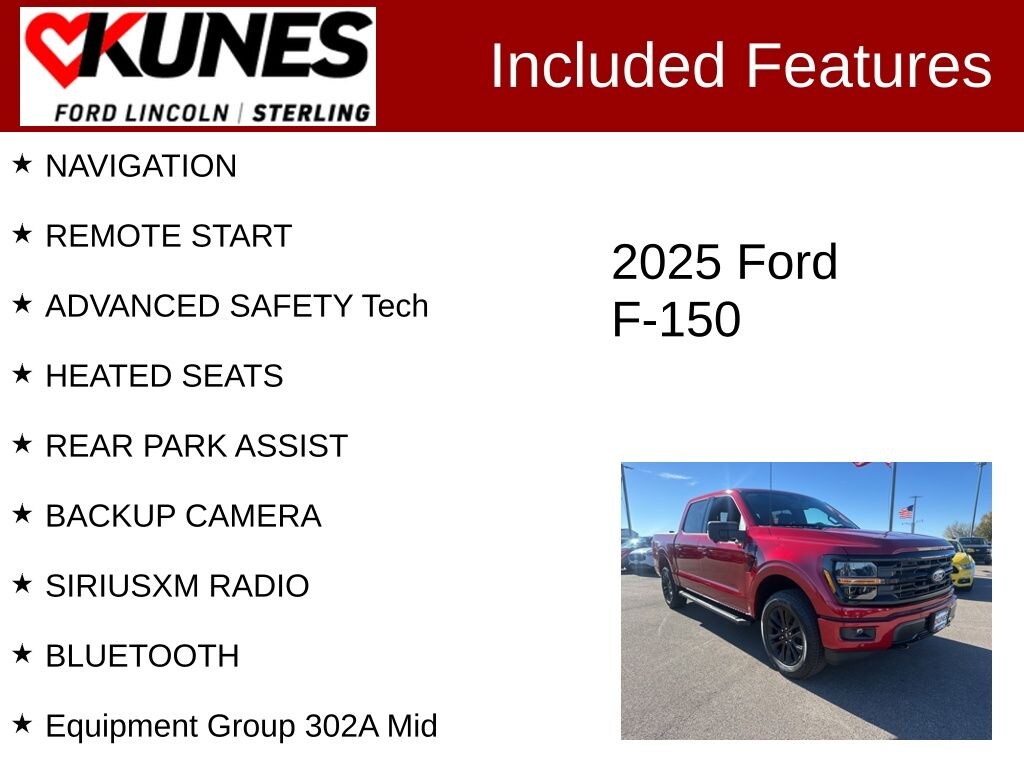 New 2025 Ford F-150 XLT Truck SuperCrew Cab