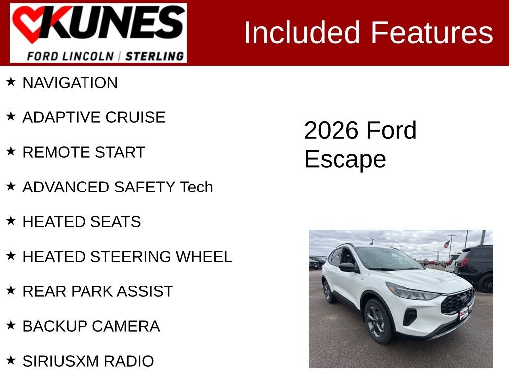 New 2026 Ford Escape ST-Line SUV