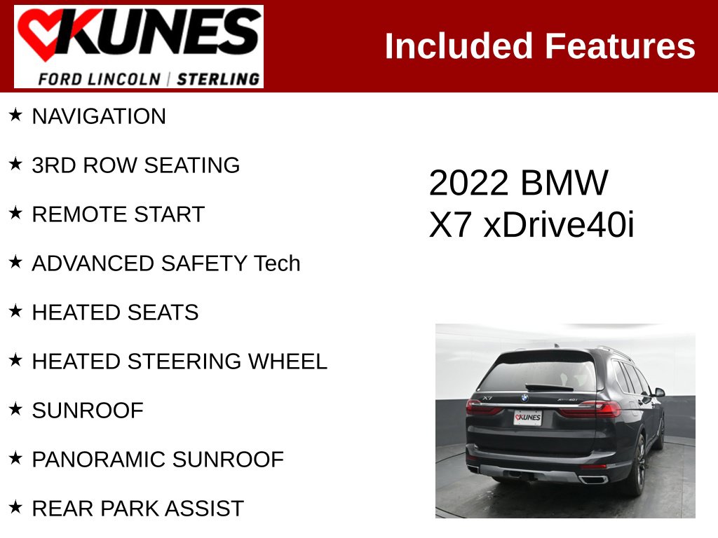 Certified 2022 BMW X7 xDrive40i Sports SUV