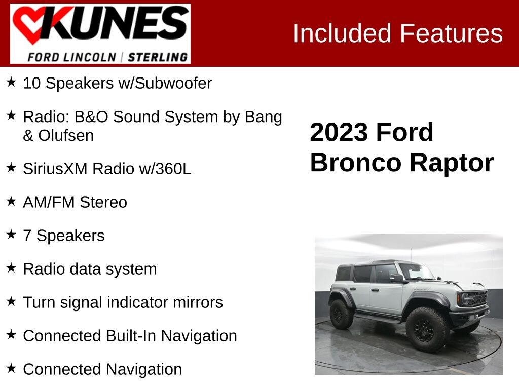 Used 2023 Ford Bronco Raptor SUV