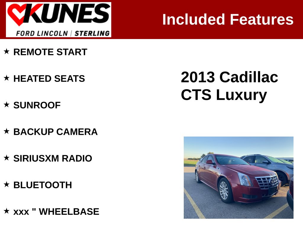 Certified 2013 Cadillac CTS Luxury Sedan