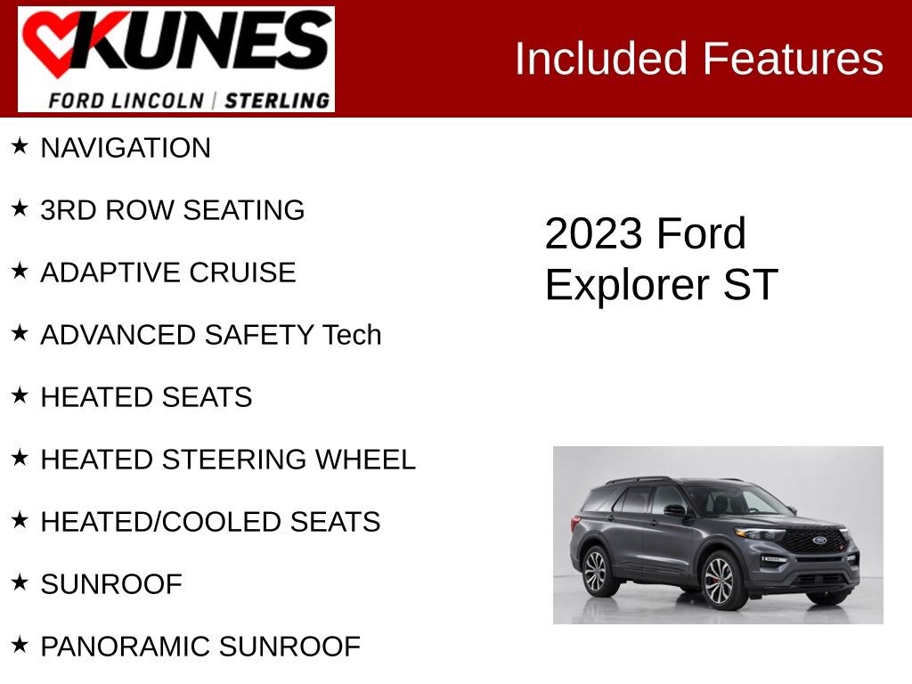 Certified 2023 Ford Explorer ST SUV