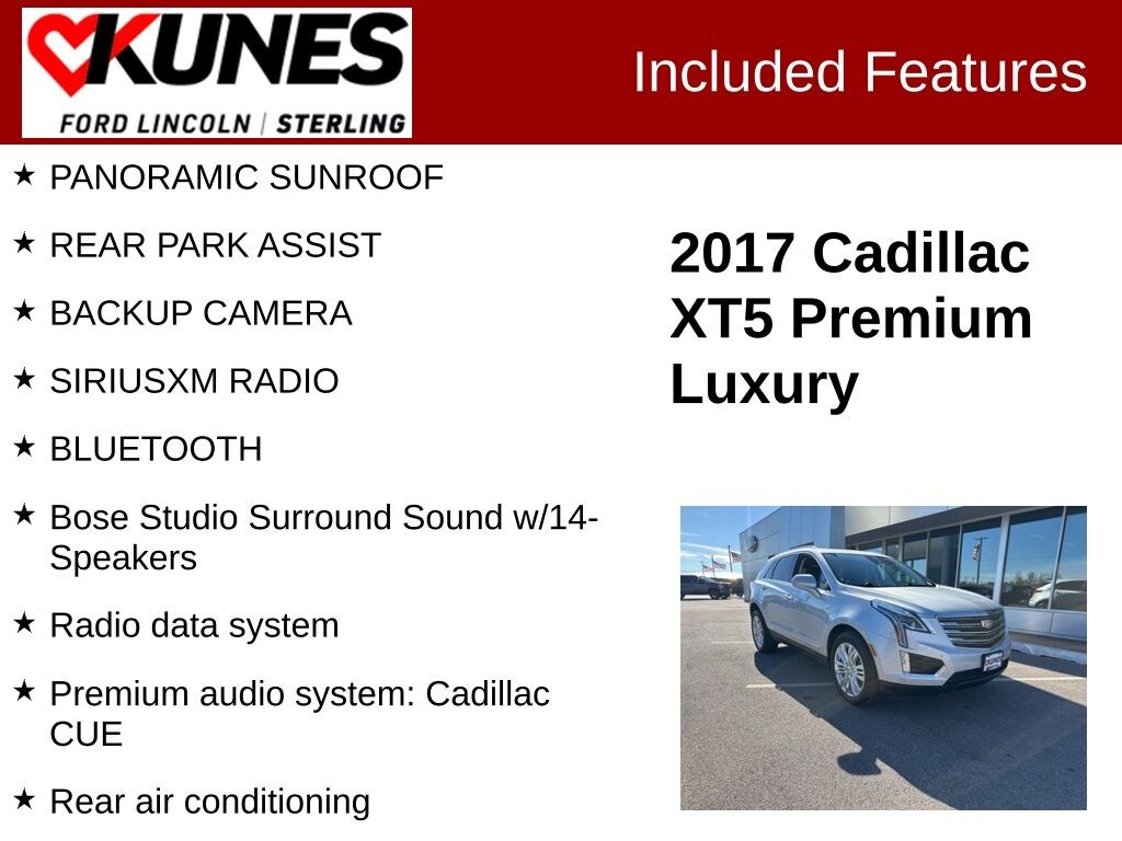 Used 2017 Cadillac XT5 Premium Luxury SUV