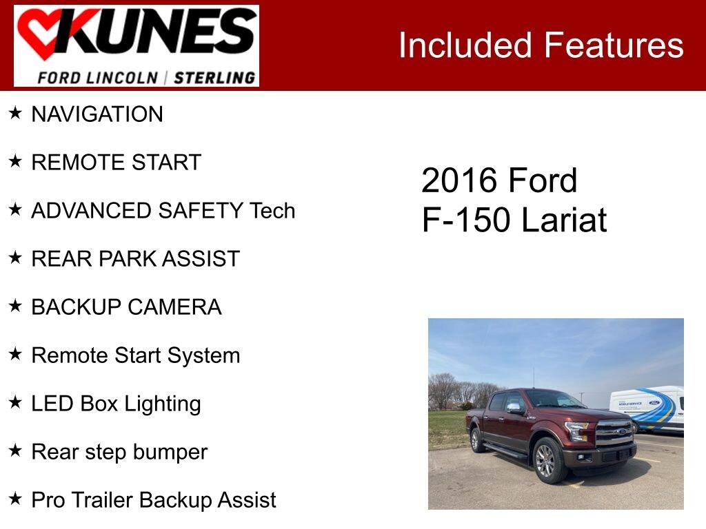 Used 2016 Ford F-150 Lariat Truck