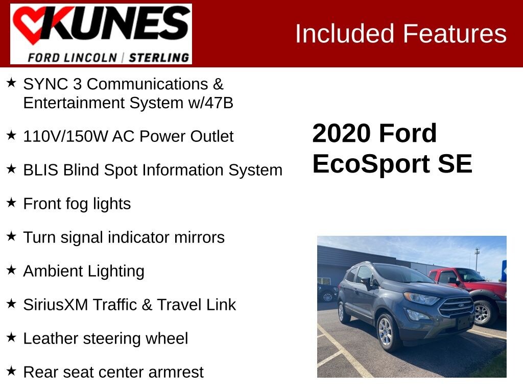 Used 2020 Ford EcoSport SE SUV