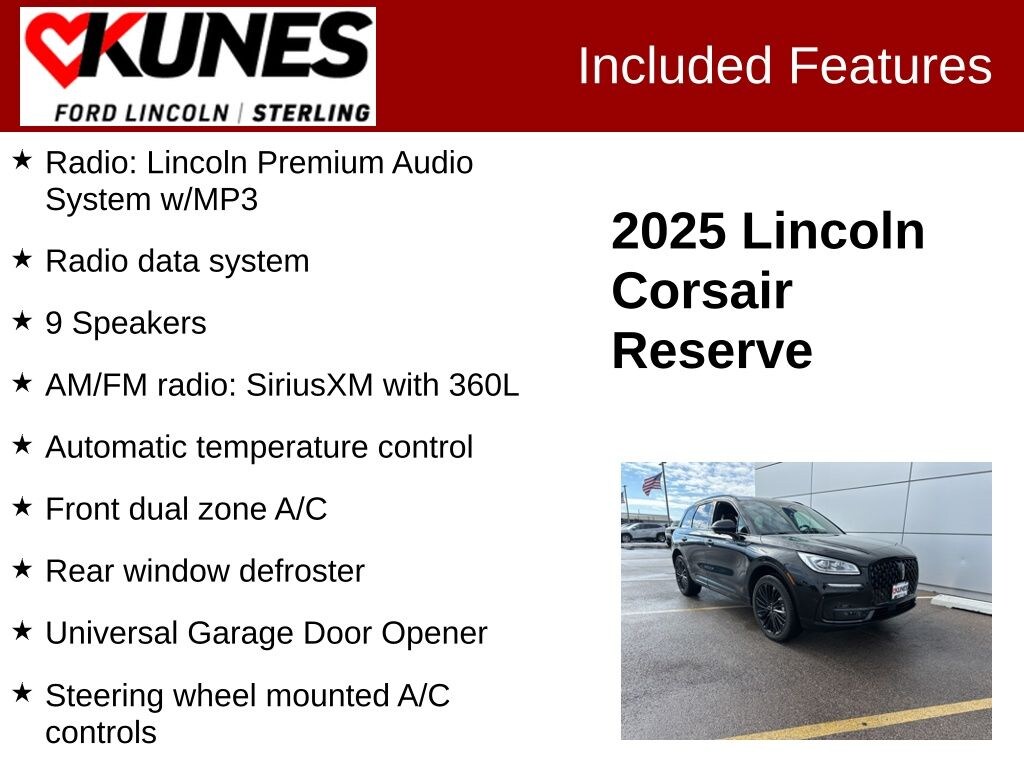 Certified 2025 Lincoln Corsair Reserve SUV