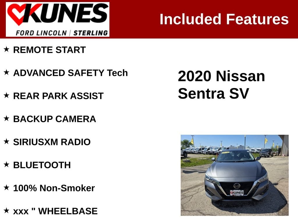 Used 2020 Nissan Sentra SV Sedan