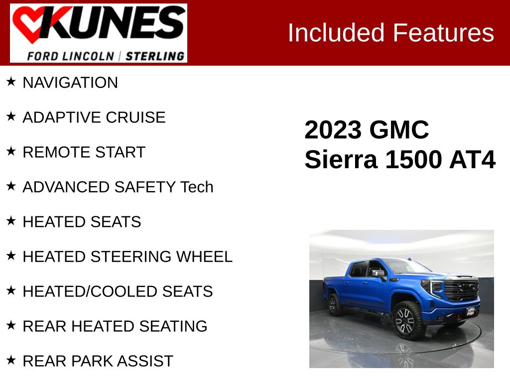 Certified 2023 GMC Sierra 1500 AT4 Truck