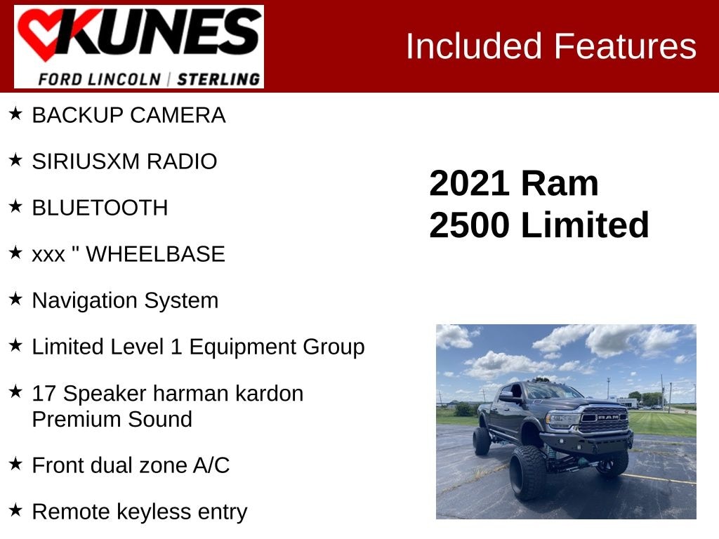 Certified 2021 Ram 2500 Limited Lifted Truck