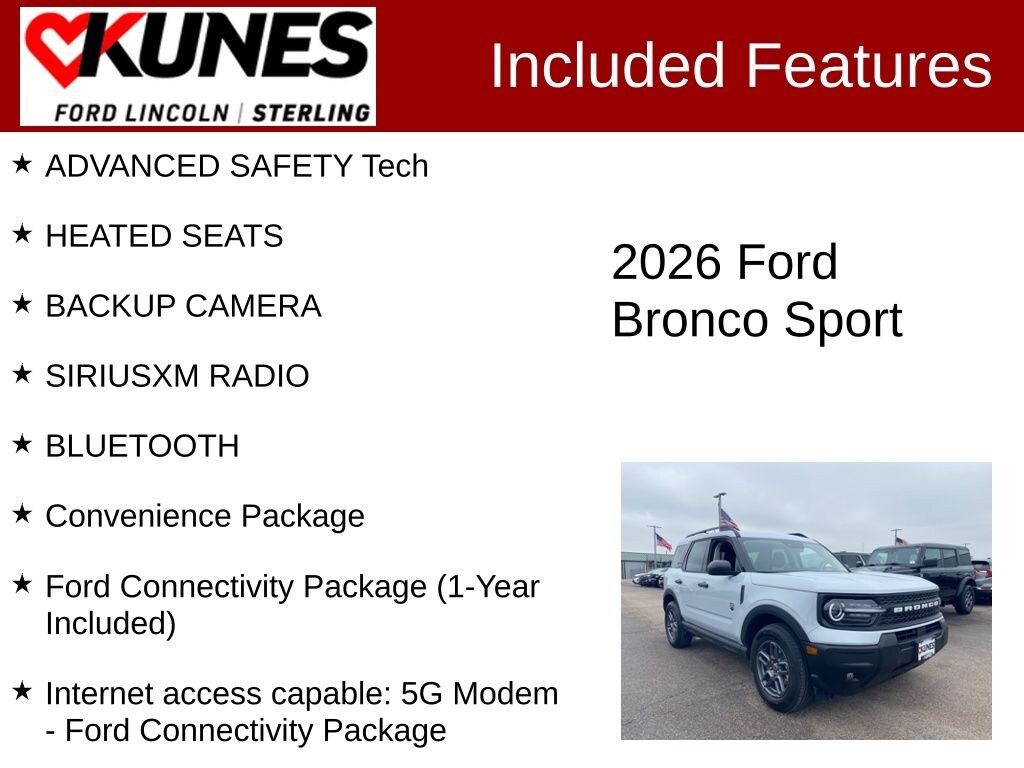 New 2026 Ford Bronco Sport Big Bend SUV
