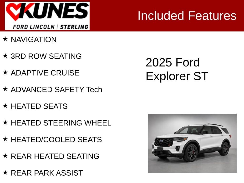 Certified 2025 Ford Explorer ST SUV