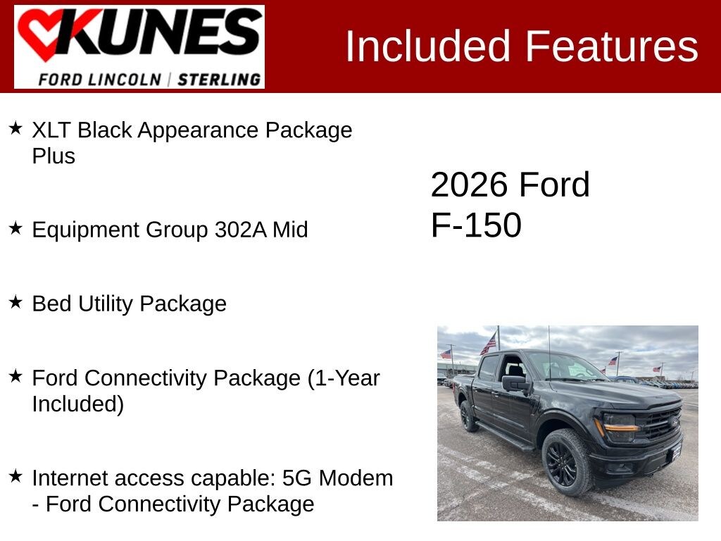 New 2026 Ford F-150 XLT Truck SuperCrew Cab