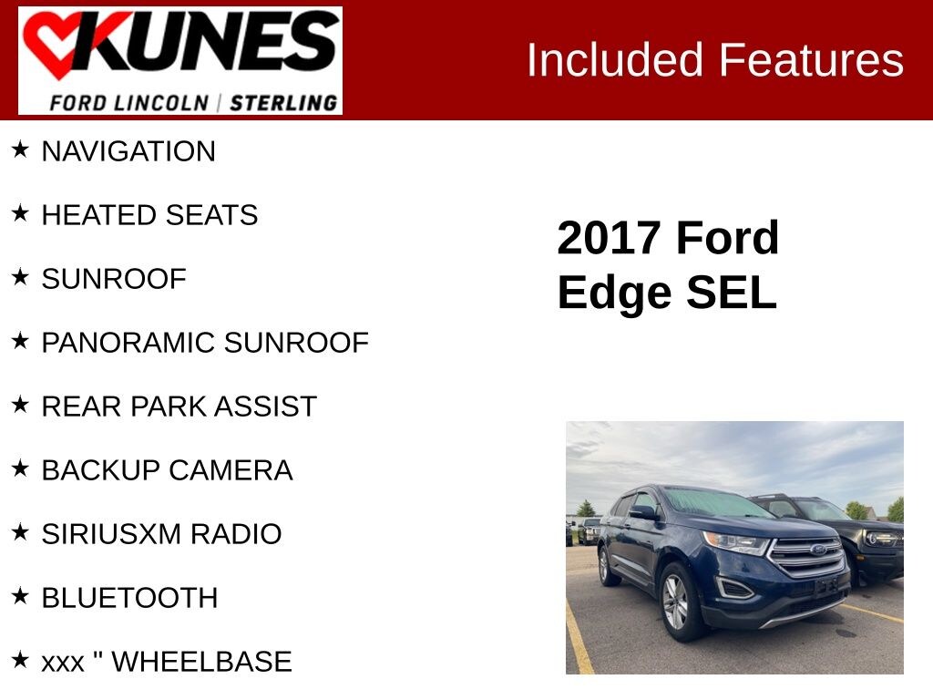 Certified 2017 Ford Edge SEL 201A SUV