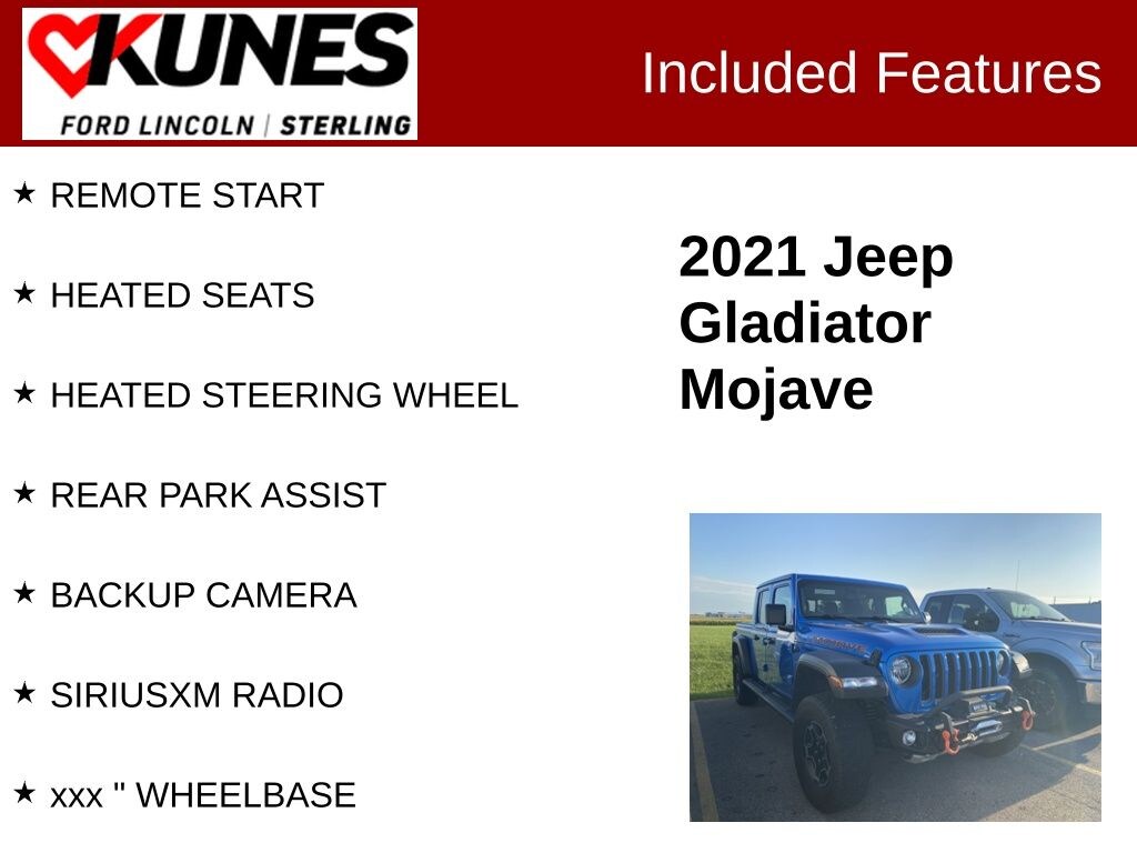 Used 2021 Jeep Gladiator Mojave Truck
