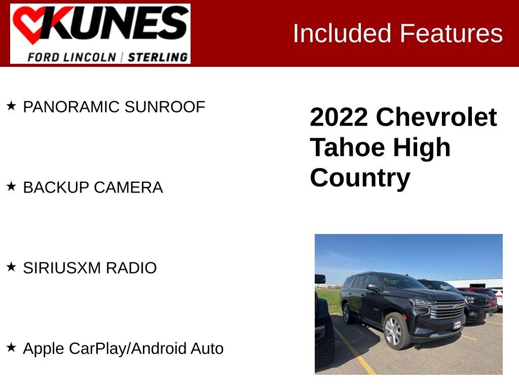 Used 2022 Chevrolet Tahoe High Country SUV