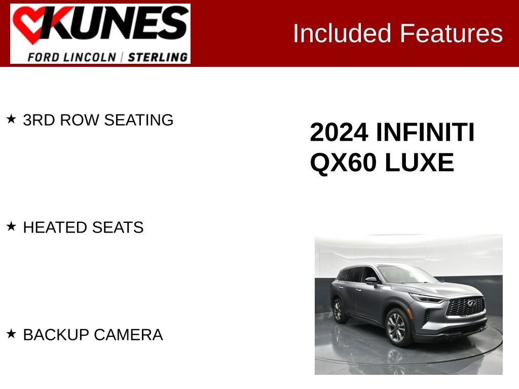 Certified 2024 INFINITI QX60 Luxe SUV