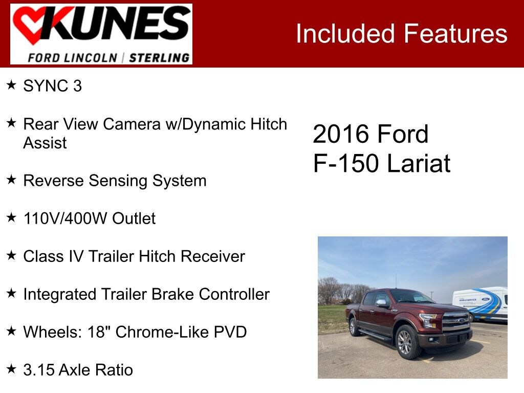 Used 2016 Ford F-150 Lariat Truck