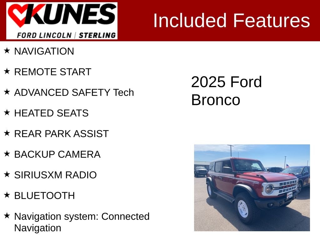 New 2025 Ford Bronco Heritage Edition SUV