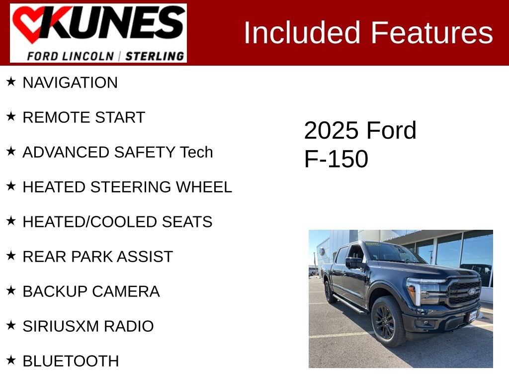 New 2025 Ford F-150 Lariat Truck SuperCrew Cab