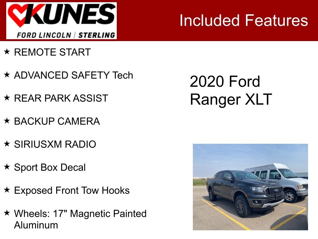 Used 2020 Ford Ranger XLT Truck