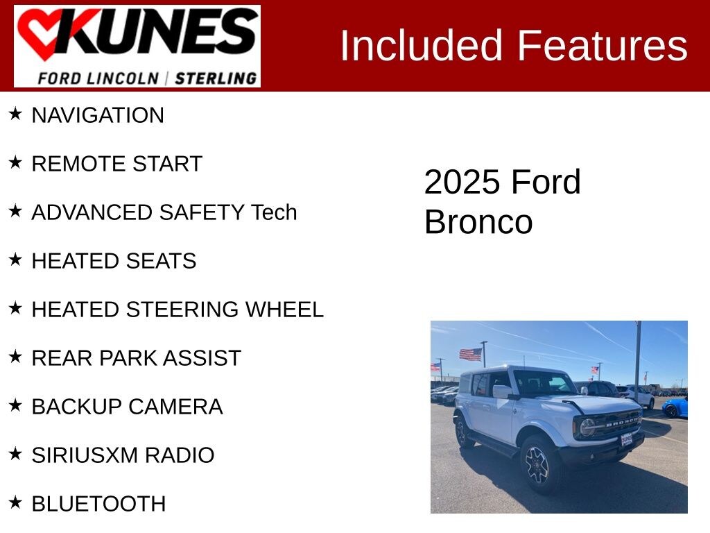 New 2025 Ford Bronco Outer Banks SUV
