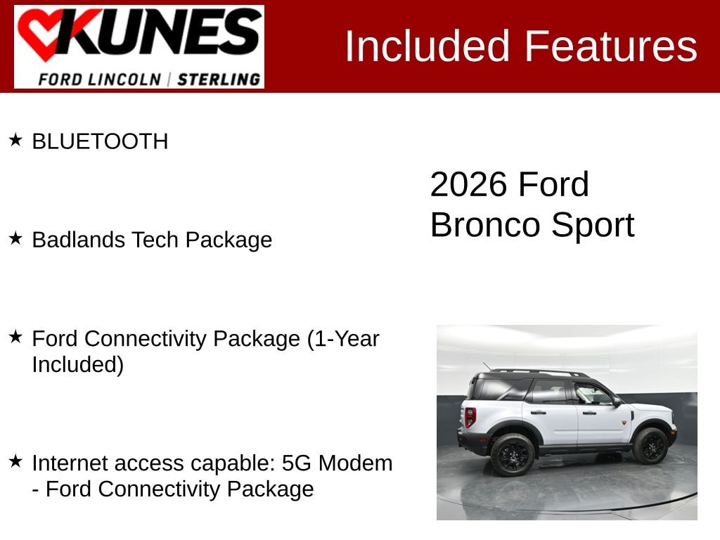 New 2026 Ford Bronco Sport Badlands SUV