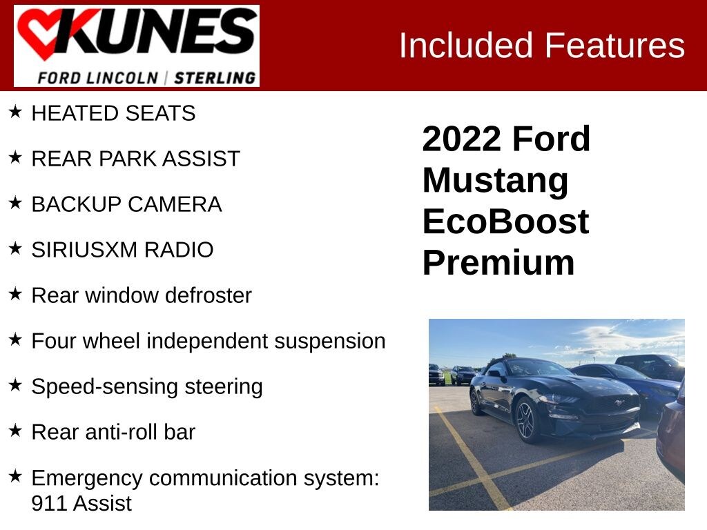 Used 2022 Ford Mustang Ecoboost Premium Convertible