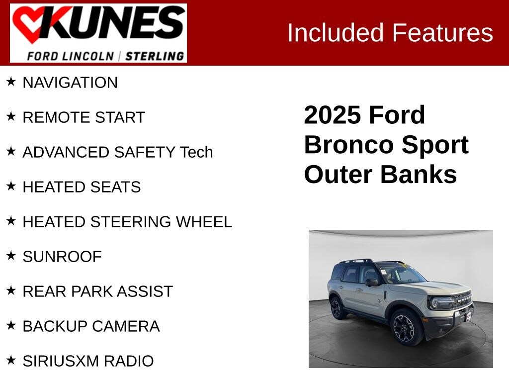 Used 2025 Ford Bronco Sport Outer Banks SUV