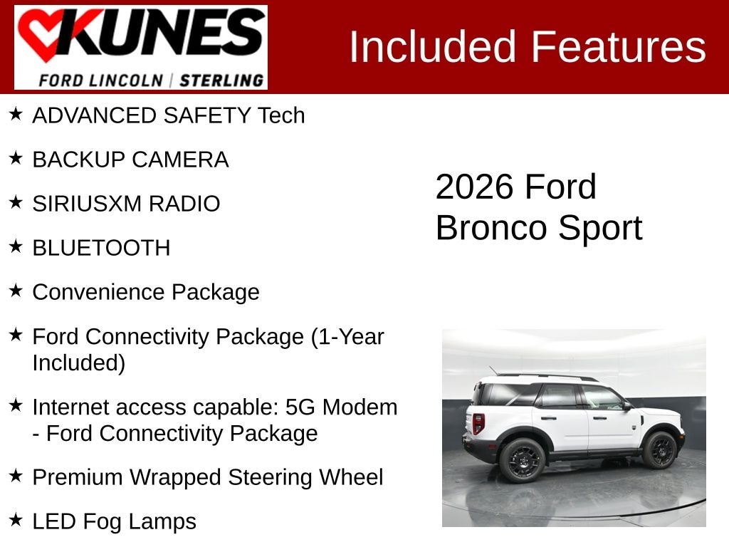 New 2026 Ford Bronco Sport Big Bend SUV